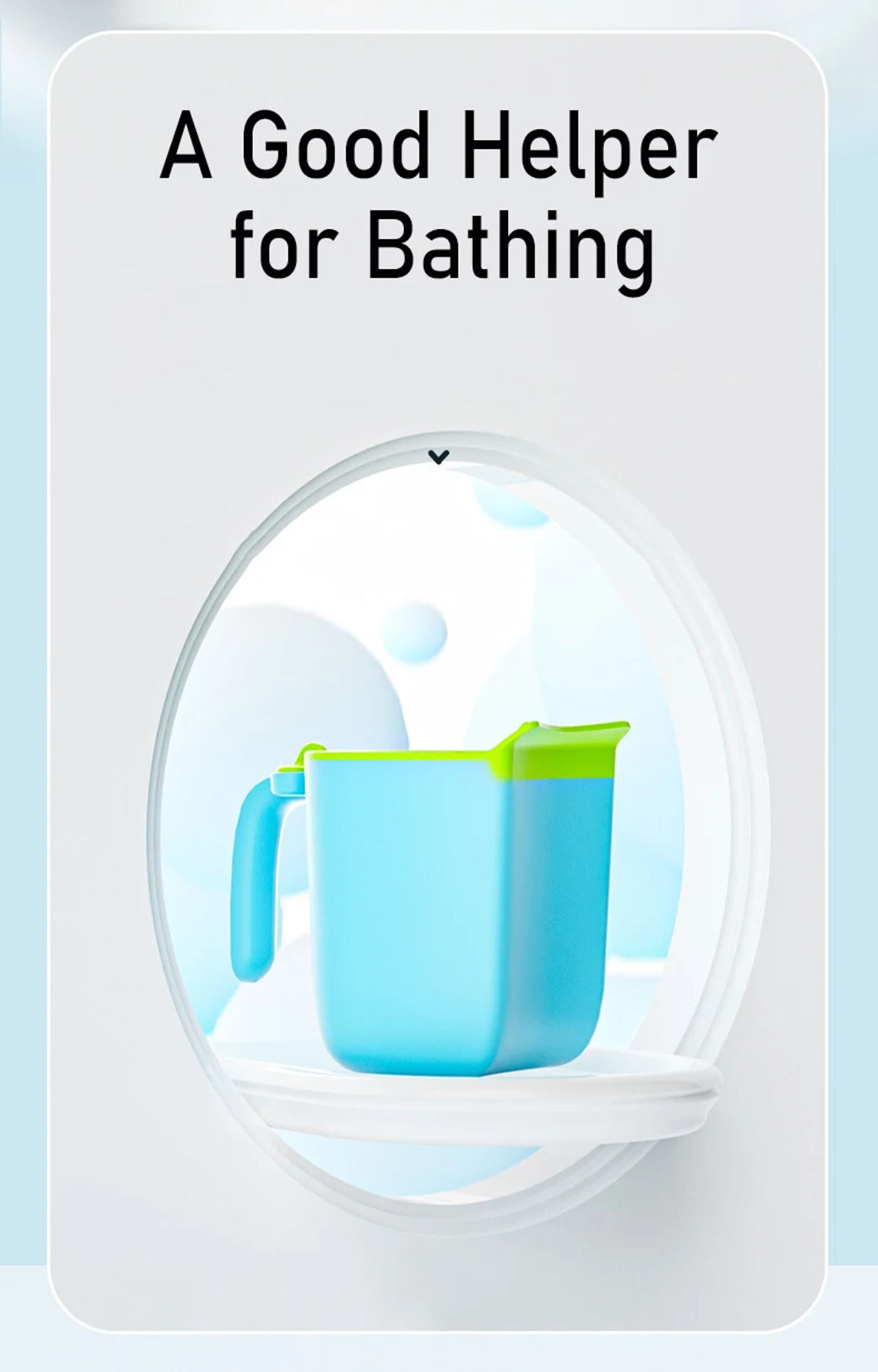 Description Picture 2 of itemBaby Bath Rinse Cup Newborn Baby Shower  Spoons Child Washing Hair Cup for Bathing Kids Bath Tool