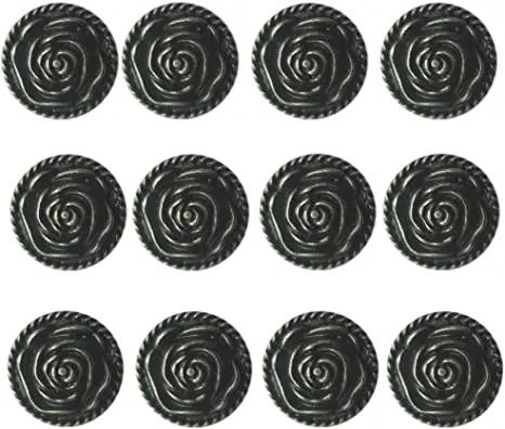 Description Picture 4 of itemVintage Rose Cabinet Knobs Antique Bronze Cupboard Dresser Door Pull Round Zinc Alloy Knob Drawer Handles with 3 Sized Screws