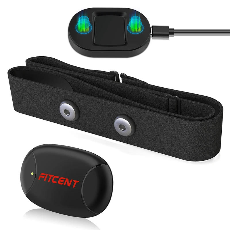 Description Picture 3 of itemFITCENT Rechargeable Heart Rate Monitor with Bluetooth ANT+ 5.3Khz Chest Strap Sensor for Peloton Zwift Polar Rowing Machine