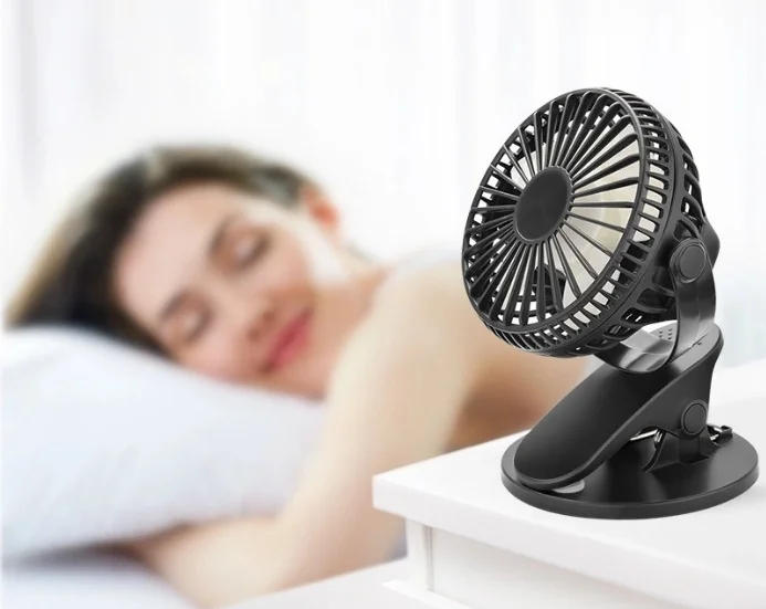 Description Picture 5 of itemThe New Multi-Function Brushless Clip Fan Mini Mute Portable Children's USB Charging Fan Four Leaf Table Fan Clip Fan