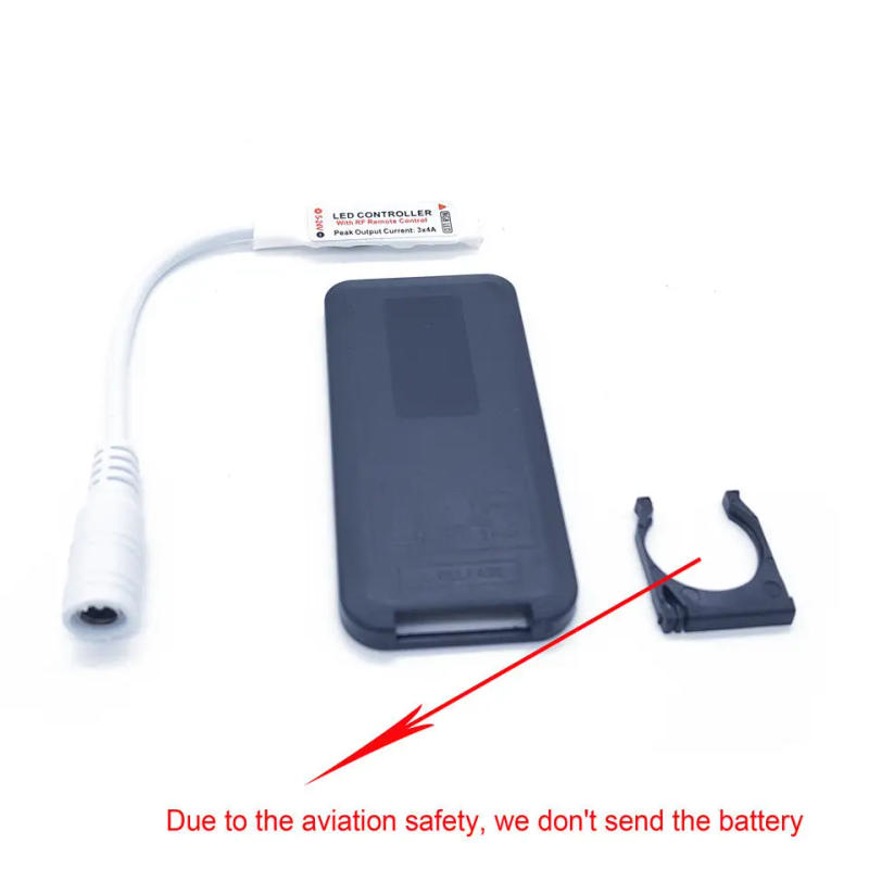 Description Picture 5 of itemMini Led RGB Remote Controller DC 5V-24V 17 keys RF Wireless Dimmer For LED Strip Lights 4 Pin Connection