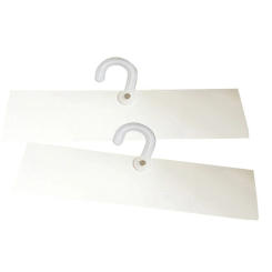 30pcs Rug Header Hanger Common Blank Fabric Swatch Card Plastic J Hook Leather Sample Swatch Cloth Pattern Hanging Display