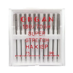 10pcs/pack Organ Needles Domestic Sewing Machine Needles Super Stretch For Knitted Fabrics And Elastic Fabric Size 75 90 Mix