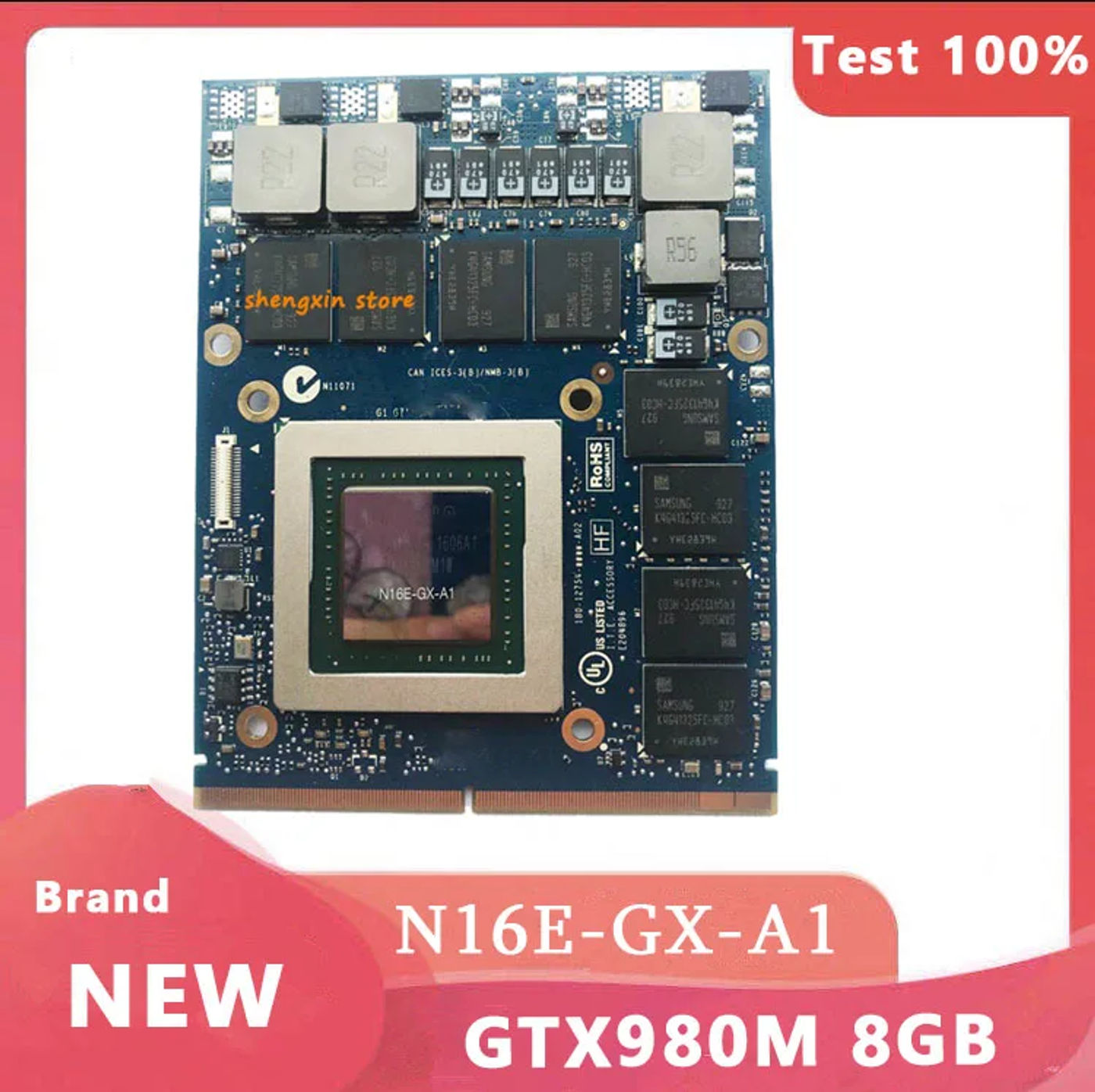 Description Picture 2 of itemGTX980M GTX 980M N16E-GX-A1 Video Vga Graphic Card for Laptop MSI GT60 GT70 GT72 DELL M15X M17X M18X Clevo P150HM P150EM P170EM