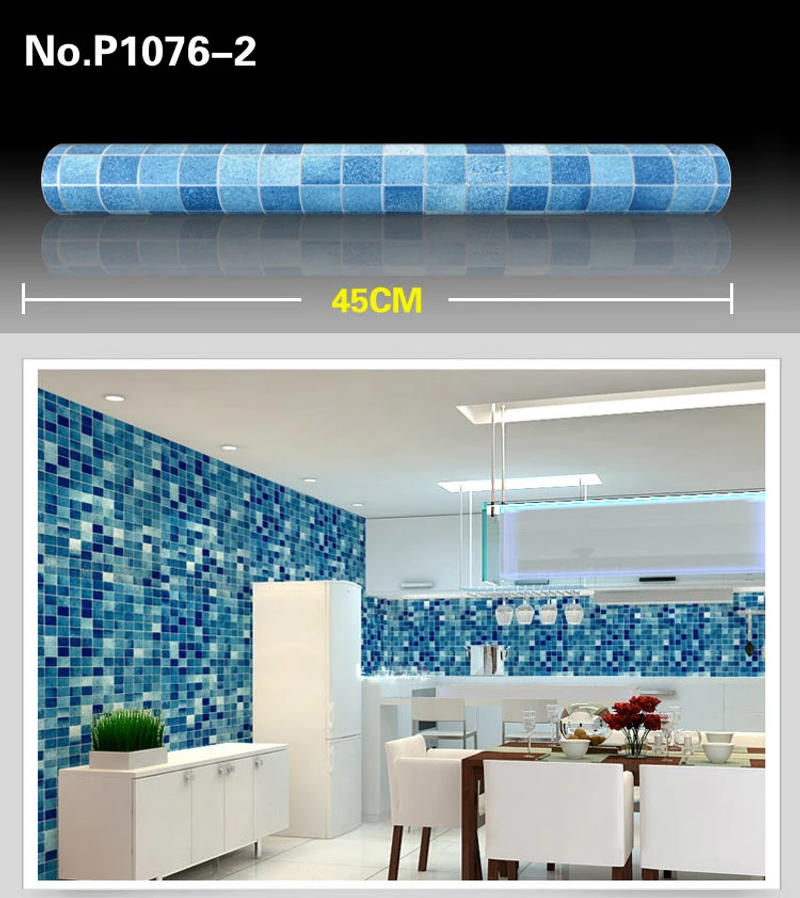 Description Picture 6 of itemSelf-Adhesive Mosaic Wallpaper High Temperature Oilproof Tile Kitchen Wall Sticker Livingroom Bedroom Background Waterproof Film