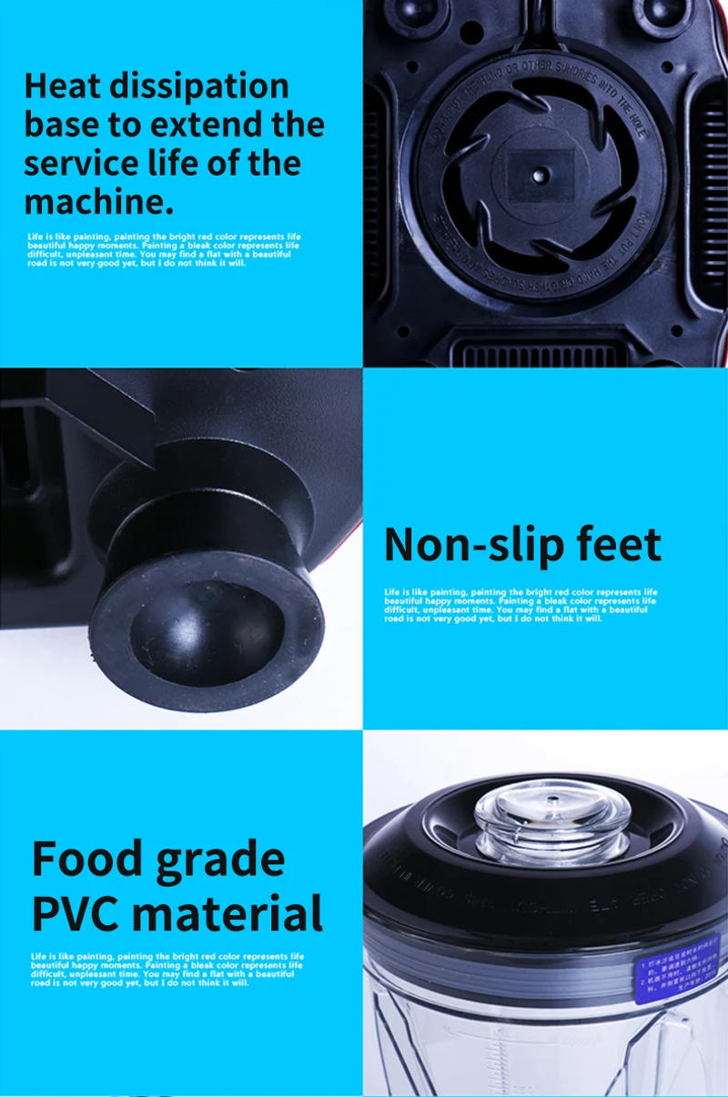 Description Picture 5 of itemXeoleo Multifunctional High Speed 4L Household 3000W Soybean Milk Mixer Machine Ice Smoothie Juicer Food Nut Processor Maker