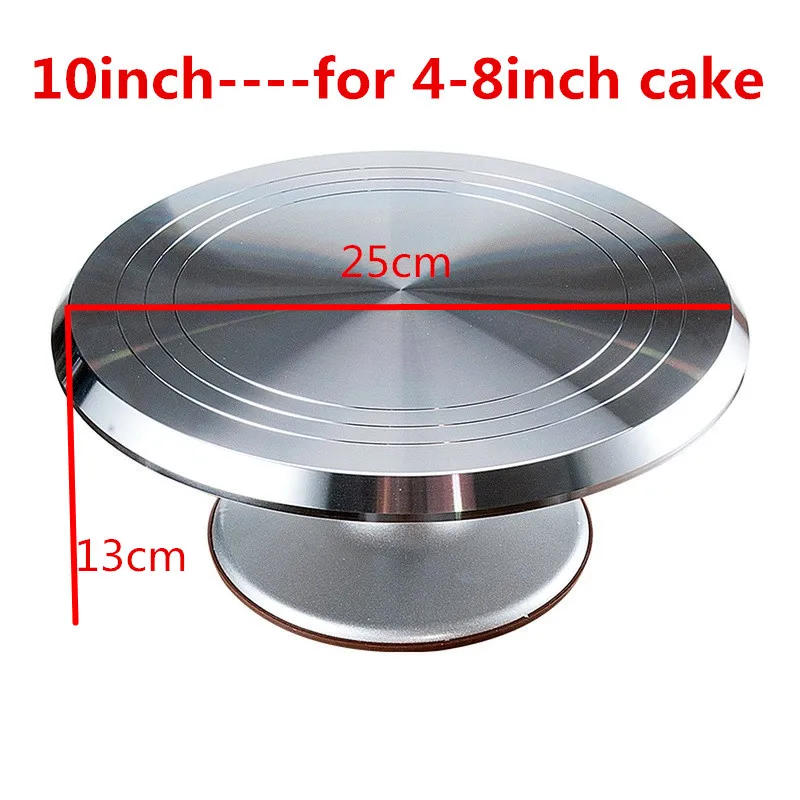 Description Picture 2 of itemcake stand Baking tool 10 12 14 inch mounted cream cake table Turntable Rotating table stand base turn around Decorating table