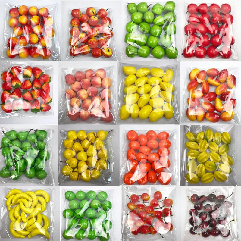 Description Picture 6 of item10PCS 2-3cm Mini Artificial Fruits Foods Vegetables Fake Apple Peach Orange Lemon Pear Banana Pepper Pumpkin Home Decoration