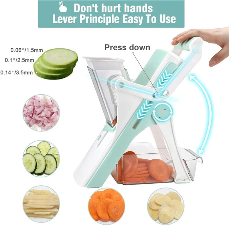 Description Picture 4 of itemKitchen Tools Vegetable Cutter Multifunctional Vegetable Cutter Lemon Slicing Kitchen Grater Luncheon Meat Cutter