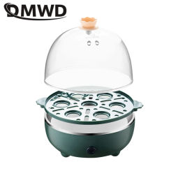 DMWD Household Electric Egg Cooker Mini Food Steamer Egg Boiler Breakfast Machine  Custard Egg Maker Automatic Power Off 220V