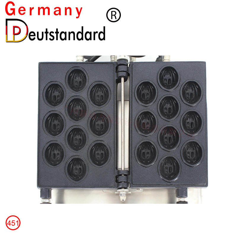 Description Picture 3 of item110V 220V Walnut Shape Waffle Maker Commercial Waffle Machine Electric Waffle Cone Making Machine Kitchen Appliance With CE