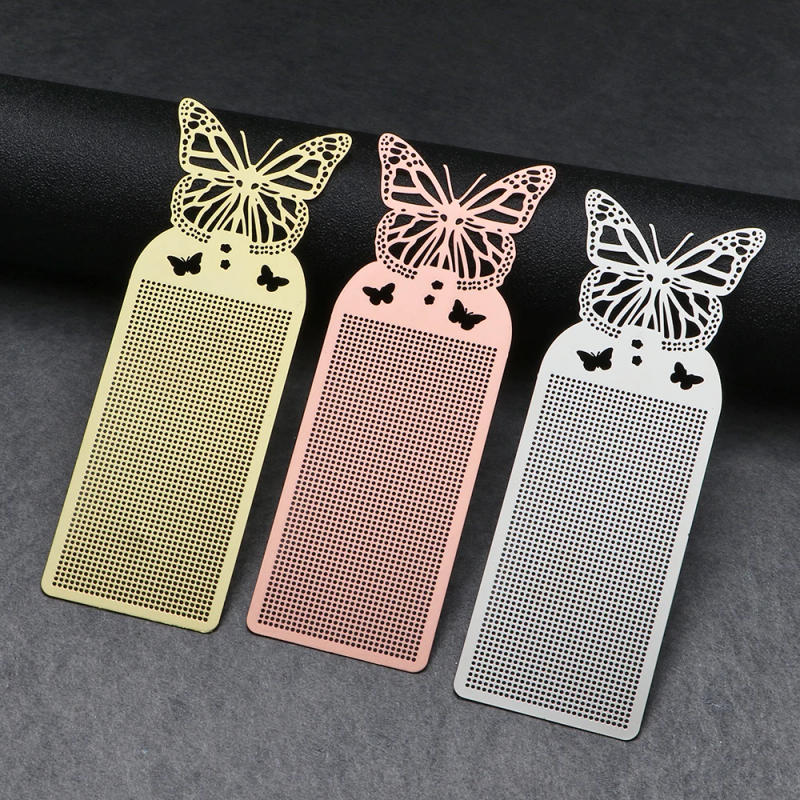 Description Picture 5 of item1PC Cross-Stitching Metal Bookmark Needlework Embroidery Cute Butterfly Owl Pattern Counted Accessory DIY Painting Crafts Kit