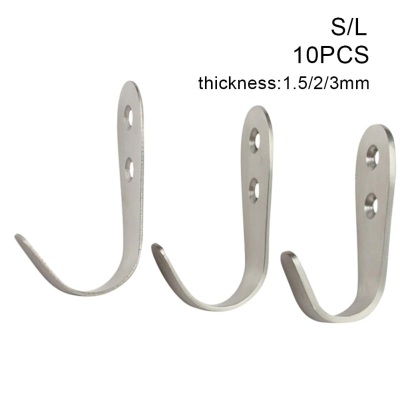 Description Picture 2 of item10PCS Wall Mounted Towel Hook For Bathroom Coat Hook Rustproof Hook Hanger For Kitchen Hardware Hook For Keys In The Hallway