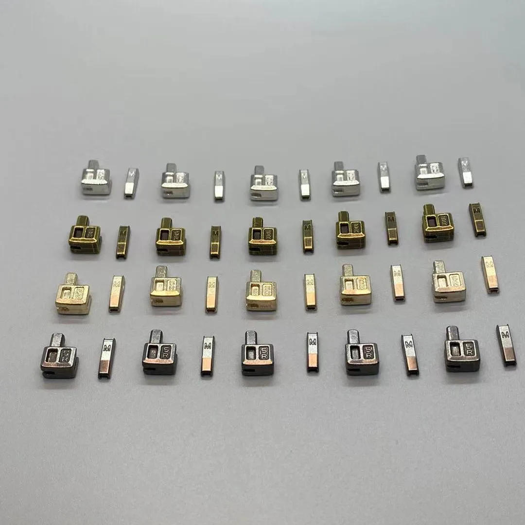 Description Picture 2 of item10 Sets Metal Zipper Latch Slider Retainer Insertion Pin Zipper Bottom Zipper Stopper for Metal Zipper Repair Zip Sewing