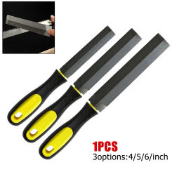 4/5/6 Inch Pruning Saw File T12 Bearing Steel Fine-tooth Rasp File Carpentry Woodworking Sharpening Hand Tool With TPR Handle