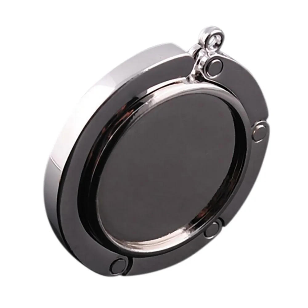 Description Picture 3 of item1pcs Portable Fashion Folding Crystal Alloy Purse Handbag Bag Hanger Hook Holder Table Hook Unique Bag Parts Accessories