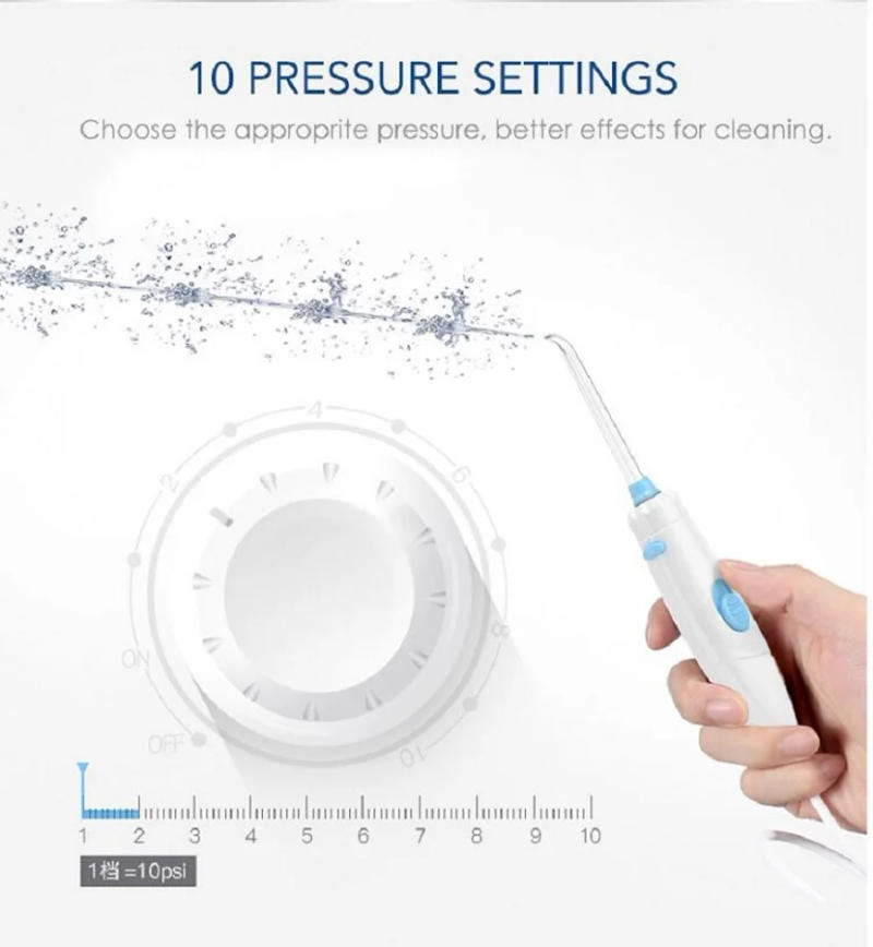 Description Picture 6 of itemNicefeel Oral Irrigator Water Flosser Dental Jet Teeth Cleaner With 600ml Water Tank 7 Tips and 1 Toothbrush For Tooth Care