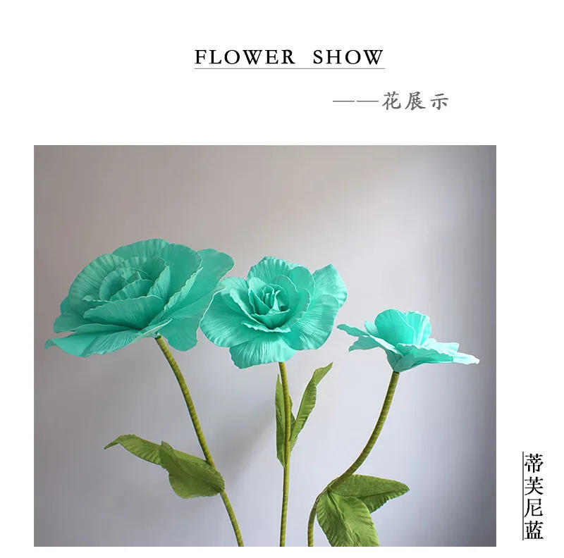 Description Picture 6 of itemArtificial Giant Foam Rose Wedding Background Simulation Flower Wall Road Cited DIY Party Stage Decoration