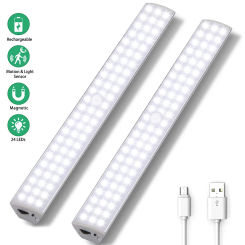 Dimmable 88 LEDs Under Cabinet Light Motion Sensor Closet Light Wireless Long Night Lights Bar Magnetic Wall Lamp For Kitchen