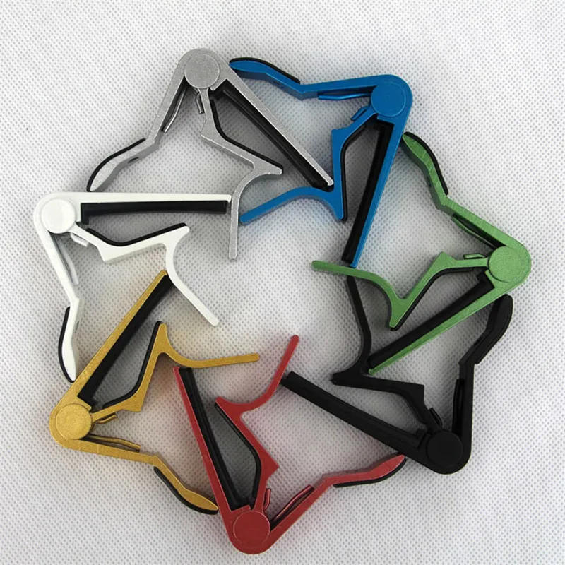 Description Picture 6 of itemUniversal Aluminium Capo Acoustic Guitar Transposition Clip Ukulele Transpose Clips Guitar Accessories Parts
