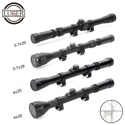 LUGER 4x20 Hunting Riflescopes 3-7X28 Tactical Optics Reflex Sight Crosshair Scope 4X28 Air Gun Rifle Scope 3-7x20 Scopes