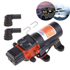 Portable Electric Transfer Water Pump 35 PSI Self-priming Water Diaphragm Pump 12V DC Fresh Water Pressure Pump Marine