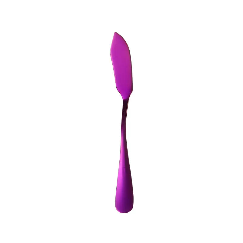 Description Picture 3 of itemStainless Steel Butter Knife Kitchen Cheese  Silver Dessert Tools Jam Spreader Utensil Cutlery   Sharp/Round