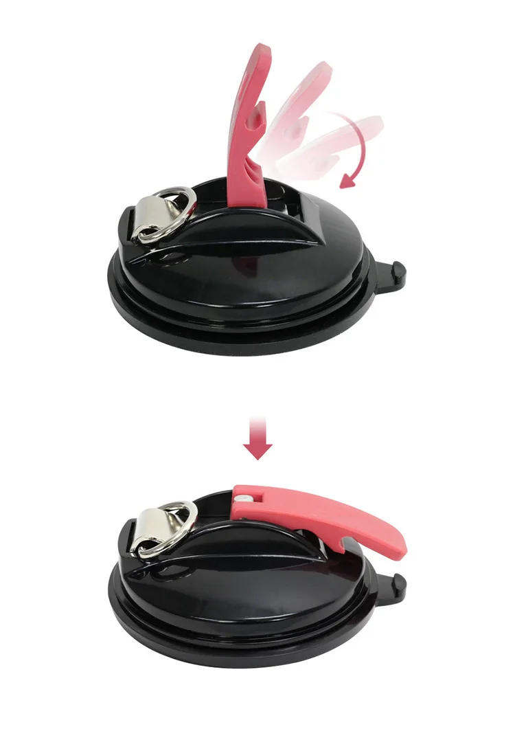 Description Picture 3 of item2 Pcs Heavy Duty Vacuum Suction Cup Plate Anchor Camping Tarp Accessory for Car Side Awning Outdoor Camping Tent Gear Tool