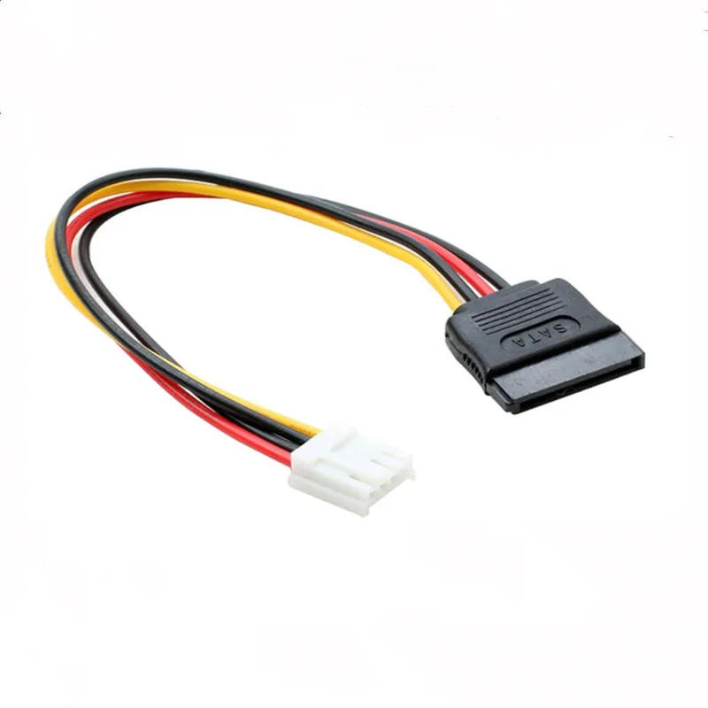 Description Picture 3 of itemITX Power Cord SATA 15P Female To Small 4PIN Female 2.54mm Pitch To SATA Power Supply Line 18AWG 20cm