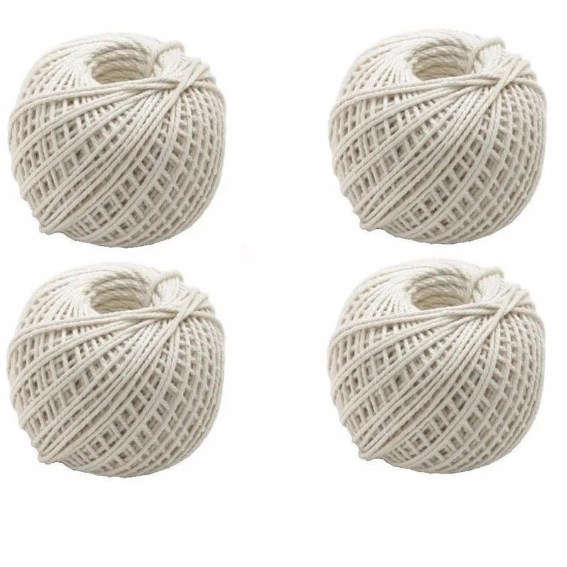 Description Picture 4 of item1Roll 110-feet Cooking Tools Butcher's Cotton Twine Meat Prep Trussing Turkey Barbecue Strings Meat Sausage Tie Rope Cord