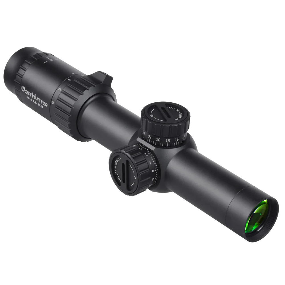 Description Picture 4 of itemWESTHUNTER HD-S 1.2-6X24 Compact Scope MIL Dot Reticle Hunting Riflescopes Outdoor Tactical Optics Sights for Air Soft .223