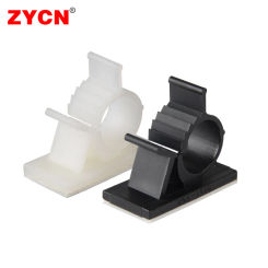 10PCS Self-Adhesive Cable Clip Adjustable Organizer Plastic Mounts Clamp Cord Management Holder Fixed For Car Desk Wire Binding