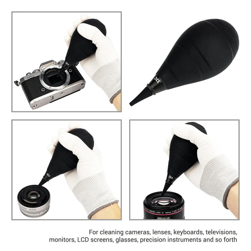 Description Picture 3 of itemJJC Dust-Free Air Blower Lens Blower for Digital DSLR SLR Camera Clean Duster Rubber Bulb Air Pump Dust Blower