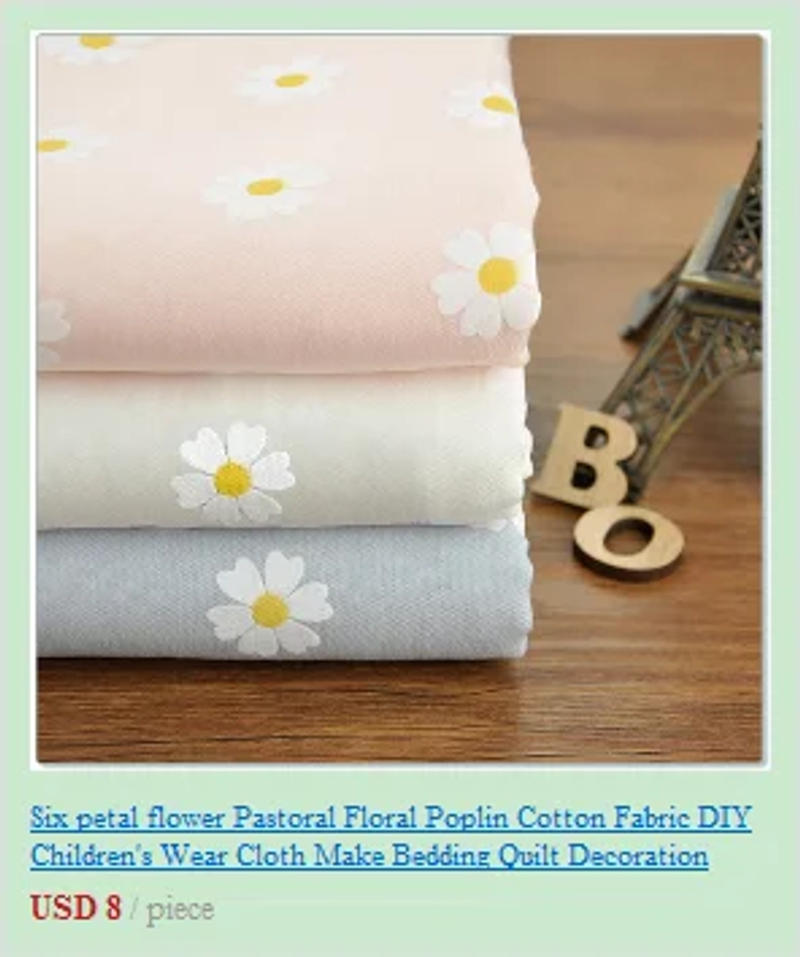 Description Picture 4 of itemJapanese Yarn-dyed fabric handmade DIY Patchwork 100% Cotton Fabric For Sewing Doll clothes Quilt cloth Bundle  telas tissus