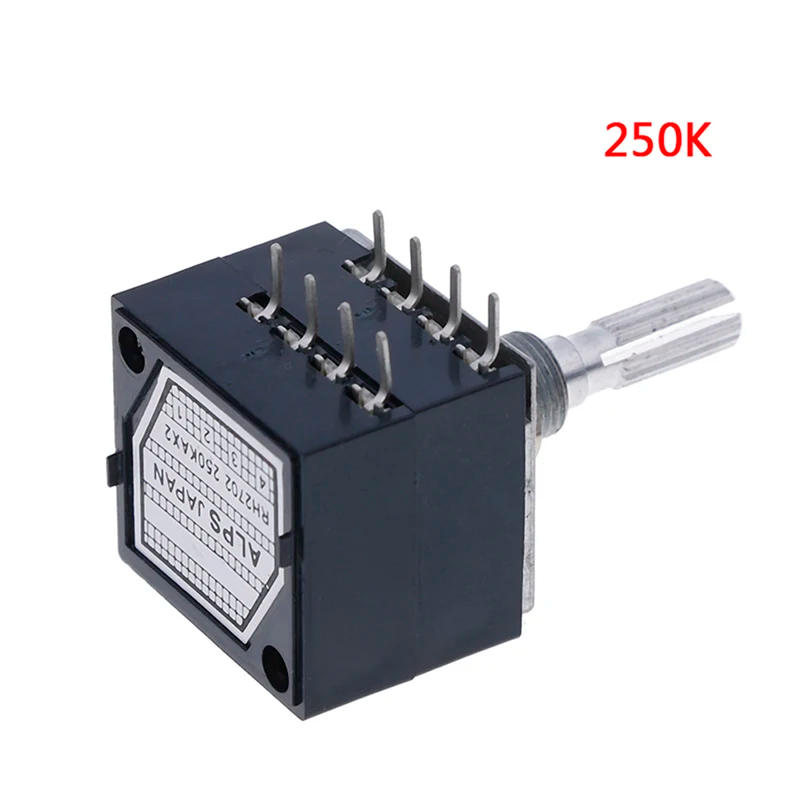 Description Picture 2 of itemPotentiometer 250K Log Alps Audio Amp Volume Control Pot Stereo W Loudness Potentiometers