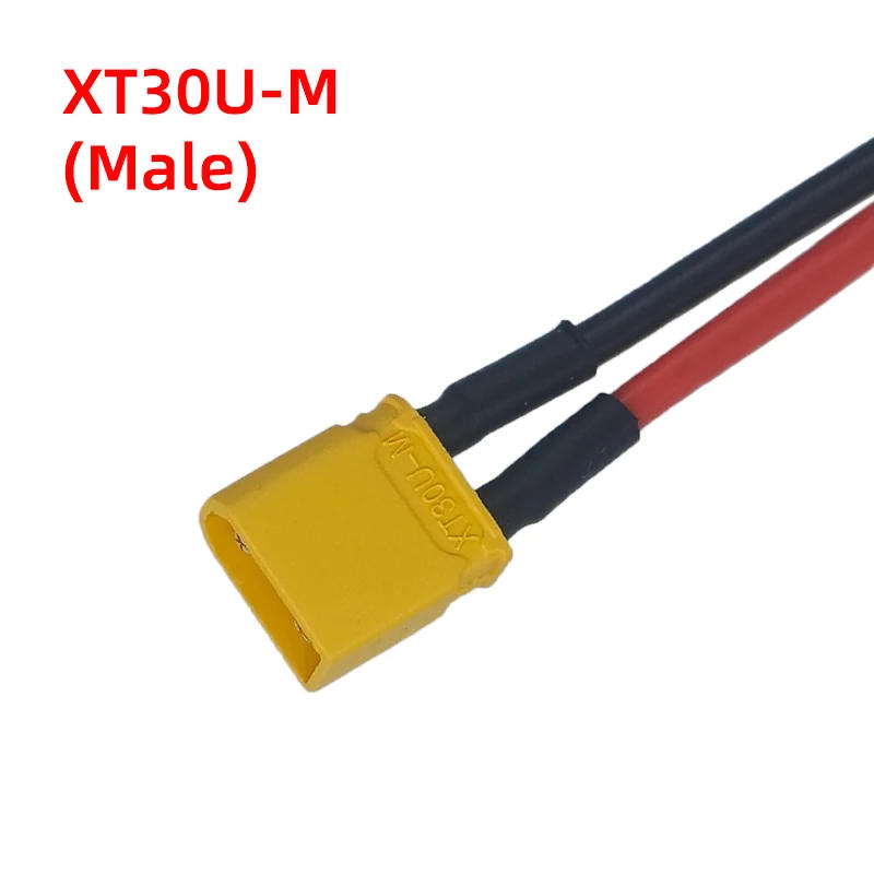 Description Picture 5 of item10/20/30/40/50CM UAV Wire Harness Accessories Amass XT90 Male and Female Plug With 12AWG/10AWG Silicone Flexible Cord Connector
