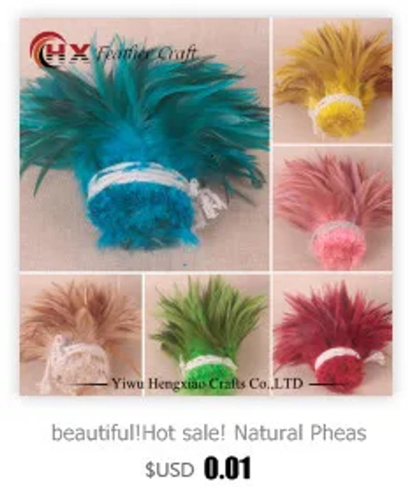 Description Picture 3 of item50Pcs Natural Fluffy Plumes 5-7 Inches 13-18cm Turkey Marabou Feather Wedding Party Decoration DIY Jewelry Accessories Feathers