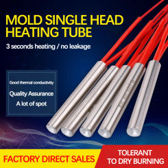 220V 100W 120W Electric Cartridge Heater Element 6/8/10mm*40mm Tube Diameter Stainless Steel Tubular Heating Element