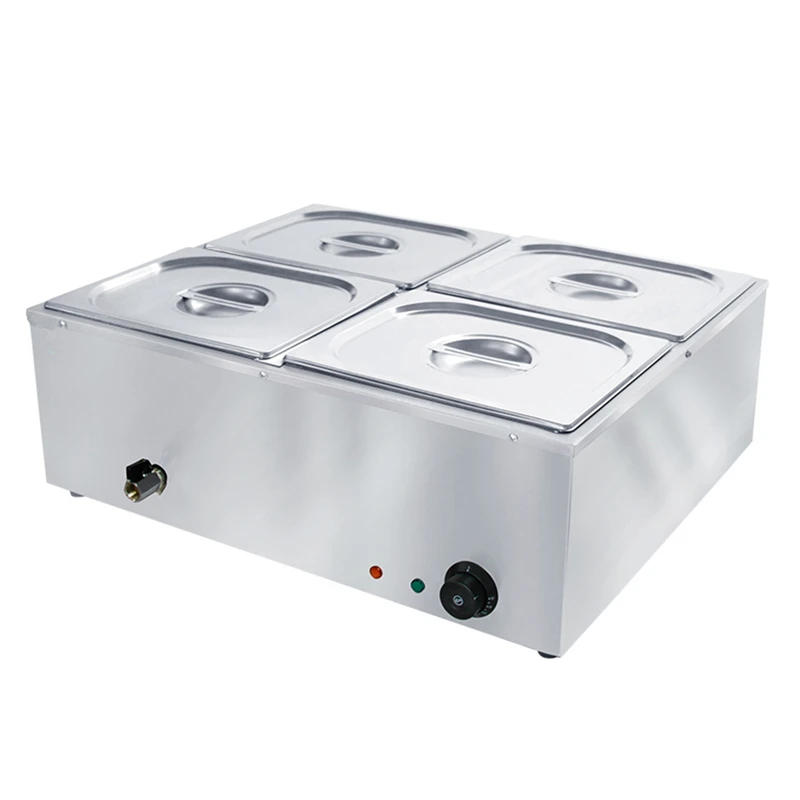 Description Picture 3 of item220V Stainless Steel Food Bain Marie Commercial Buffet Insulation Deep Soup Stove Food Warmer Machine For Kitchen Appliance