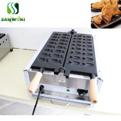 Electric 16pcs mini  fish shape waffle maker machine Japanese taiyaki making machine fish cake baker machine taiyaki mold