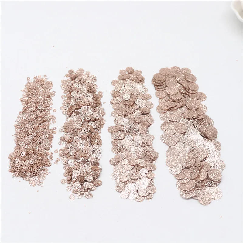 Description Picture 5 of itemGlitter Sequin 3mm 4/6/10/20mm Mix Silver Champagne PVC Loose Sequins Crafts Paillettes Sewing DIY Lentejuelas Accessories