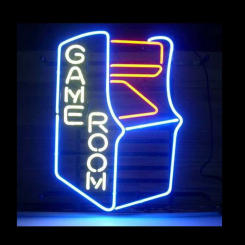 Game Room Neon Light Sign Custom Handmade Real Glass Tube Bar Store Shop Wall Decoration Advertise Display Lamp Gift 15"X19"
