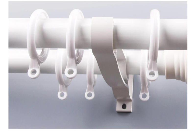 Description Picture 4 of itemCurtain Rod Ceiling-Mount Bracket for 28mm Rod,Aluminum Alloy Double Curtain Rod Bracket Holder,Matt Black /White Finish rideaux