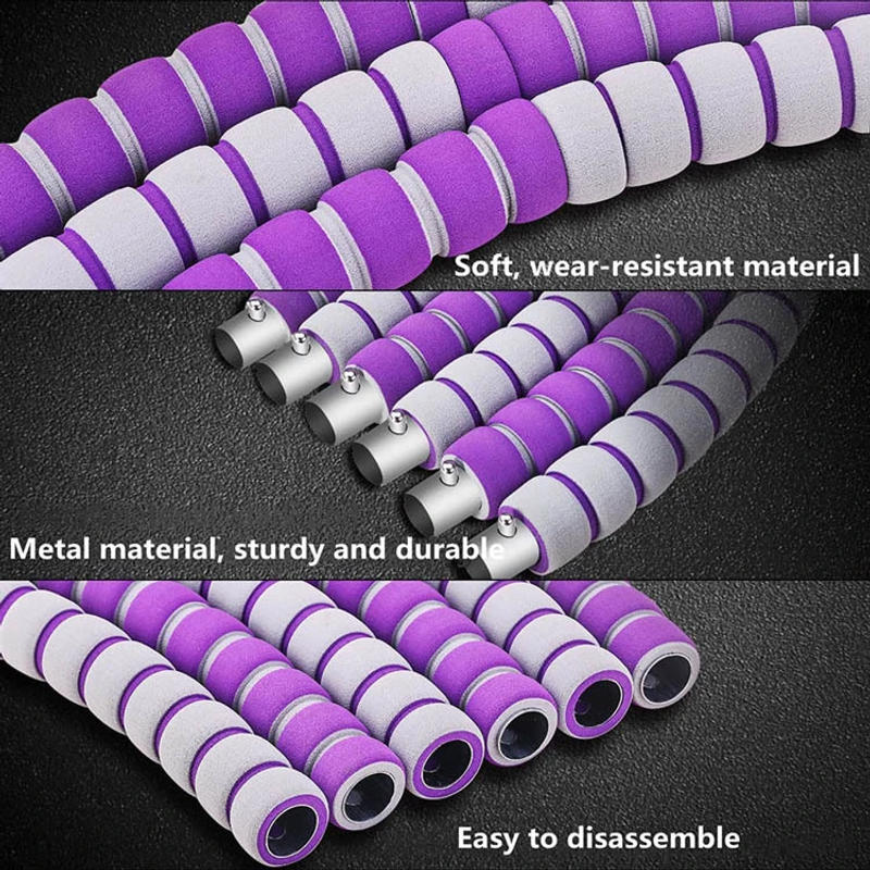 Description Picture 5 of itemDetachable Sponge Massage Aggravated Hulla Hoops Thin Waist Trainer Massage Sport Hoop Abdomen Beautiful Waist Fitness Equipment