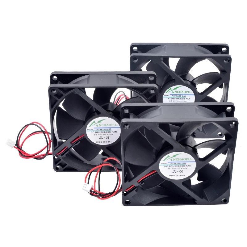 Description Picture 5 of itemACP9225 9cm 92mm fan 92x92x25mm 9025 DC5V 12V 24V 2pin Cooling fan for chassis power inverter