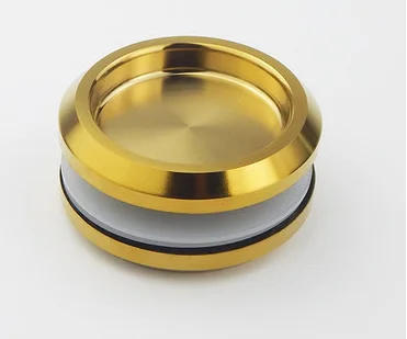 Description Picture 3 of item304 Stainless Steel Sliding Glass Door Back To Back Round Finger Knob Pull Shower Enclosure Bathroom Shiny Matte Black Rose Gold