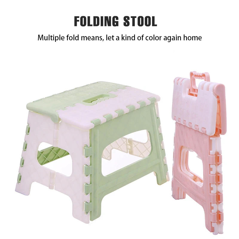 Description Picture 5 of itemPortable Plastic Folding Stool Multi Purpose Cartoon Children's Stool Stepstool Outdoor Hiking Fishing Foldable Stool Chair WF