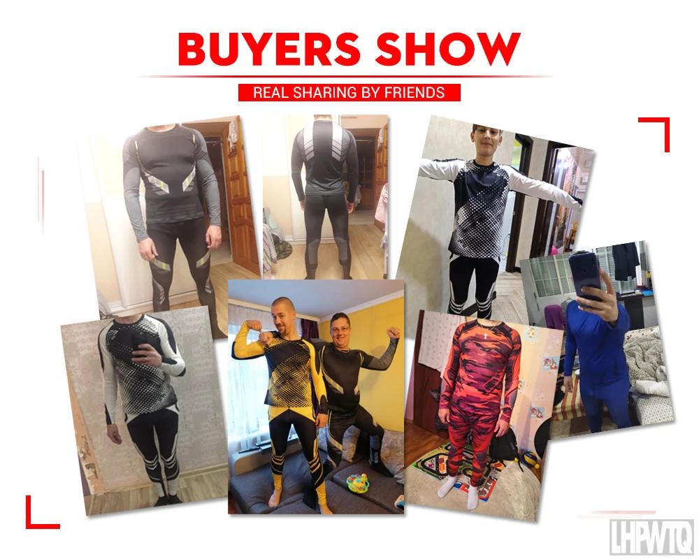 Description Picture 5 of itemBrand New Winter Thermal Underwear Sets Men Long Johns Thermal Thermo Clothes  Men's clothing compression men t-shirt leggings