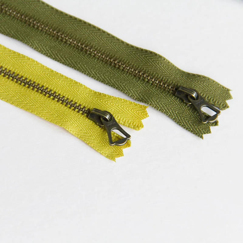 Description Picture 6 of item1pcs  3# Metal Bronze YKK Zipper Close-end Non Lock DIY Bag Purse zipppers Patchwork  Accessories Flower shape