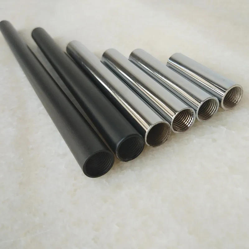 Description Picture 5 of item2PCS Inner M10 Female Thread+electroplated Metal Hollow Iron Pipe Straight Tube Both Ends Has Inner Tooth Tube for DIY Part